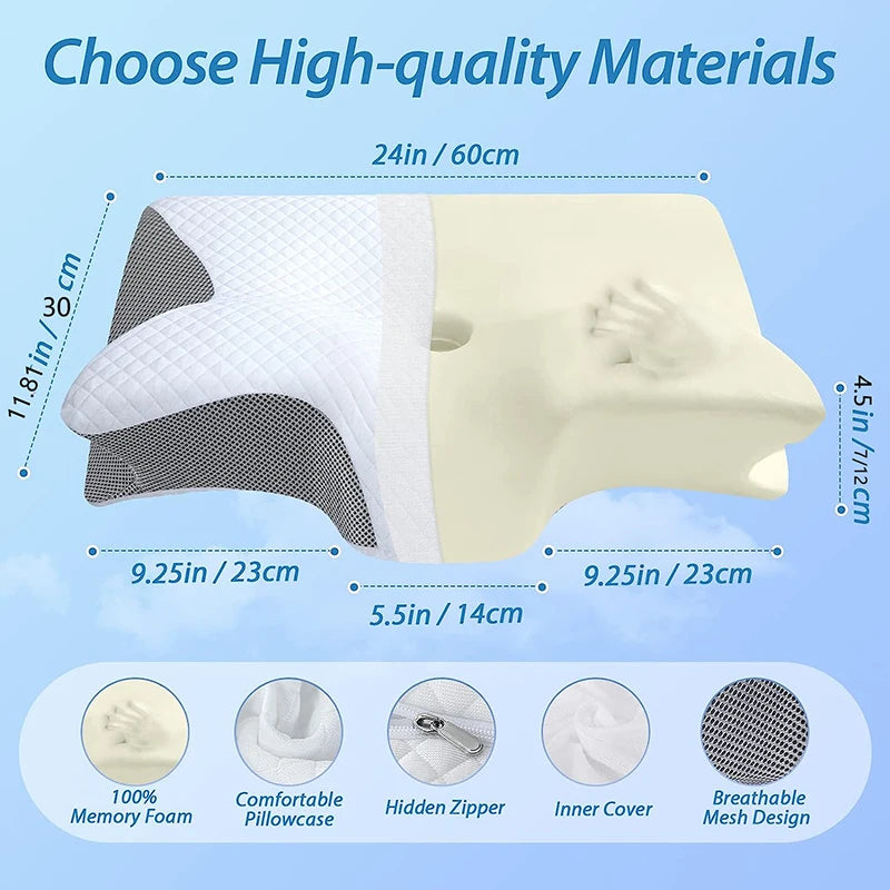 Ergonomic Memory Foam Pude