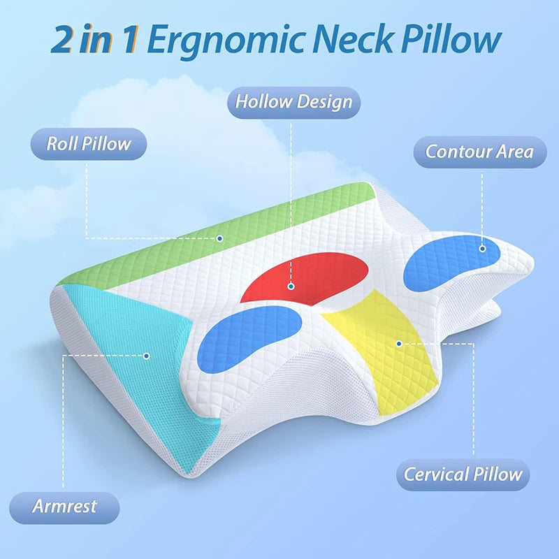 Ergonomic Memory Foam Pude