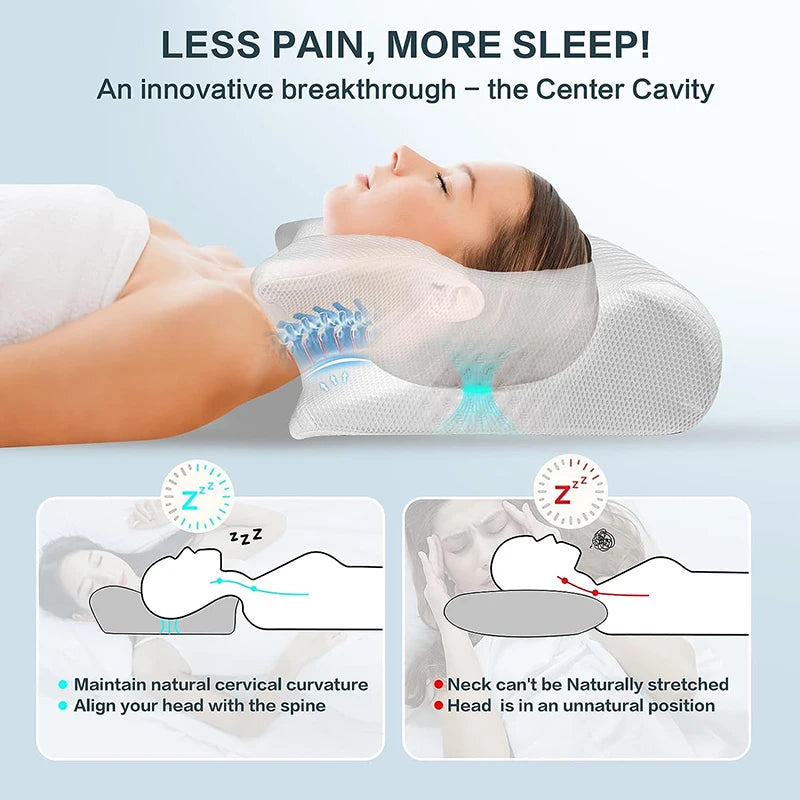 Ergonomic Memory Foam Pude